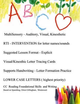 Preview of ABC Multisensory  Intervention, RTI,  lower case letter writing, handwriting