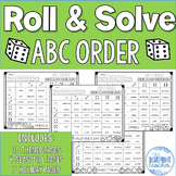 ABC Order Activity | Roll & Solve ABC Order | ABC Order Game