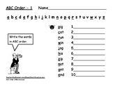 ABC Order, Alphabetical Order, Literacy Centers, CVC, Writing