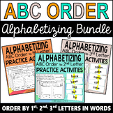 Preview of ABC Order Bundle: Alphabetizing First, Second, and Third Letters in Words