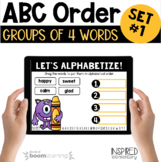 ABC Order Boom Cards | Alphabetizing Task Cards Set #1
