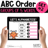 ABC Order Boom Cards | Alphabetizing Task Cards Set #2