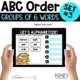 ABC Order Boom Cards | Alphabetizing Task Cards Set #3