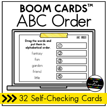 Preview of ABC Order | Boom Cards | Digital Task Cards