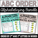 ABC Order Bundle: Alphabetizing to the Second and Third Le