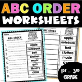 Abc Order Worksheets Activities Practice - Holidays and Ev