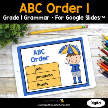 Preview of ABC Order Grammar Practice | 1st Grade Grammar Activities