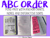 ABC Order Interactive Mini Notebook