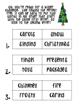 ABC Order Packet - Christmas Theme by Live and Learn | TpT