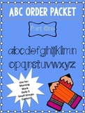 ABC Order Packet Part One!