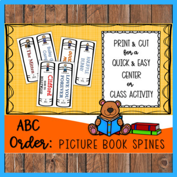 Preview of ABC Order: Picture Book Spines