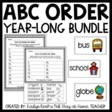 ABC Order Seasonal Centers and Worksheets BUNDLE