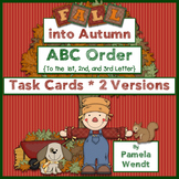 ABC Order Task Cards - Fall into Autumn Theme CCSS Aligned