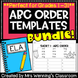 ABC Order Printables! ABC Order Worksheets! Grades 1-5!