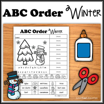 ABC Order - Winter - NO PREP by LoveFunEducation | TpT