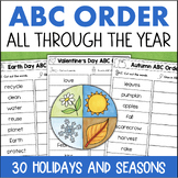 Alphabetical ABC Order 2nd Grade Cut & Paste Worksheets Al