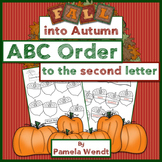 ABC Order to the 2nd Letter - Fall into Autumn Theme CCSS Aligned