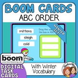 ABC Order with Winter Vocabulary Digital Boom Cards