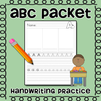 Preview of ABC Packet -- Alphabet Writing Packet for Handwriting practice