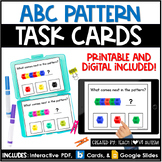 ABC Patterns | Math Printable Task Cards | Boom Cards