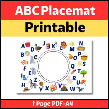 Easy DIY Alphabet Placemat - Craftulate