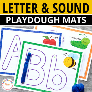 Preview of ABC Play Dough & Letter Tracing Mats - Uppercase & Lowercase Letters & Sounds