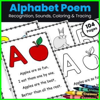 ABC Poem: ABC Alphabet Poetry Book, Letter Names and Sounds by Study Kits