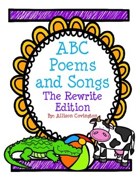 Preview of ABC Poems and Songs: The Rewrite Edition
