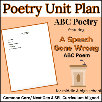 Preview of SEL Poetry ABC Poem Lesson & Writing Activity #9