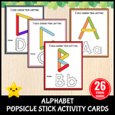 ABC Popsicle Sticks Alphabet Activity Game For Toddlers | 