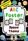 ABC Poster - SPACE Themed - Alphabet Poster