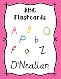ABC Posters & Flash Cards with Pictures, Letters, and Word