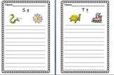 ABC Practice Writing Paper (primary writing lines with dashes)