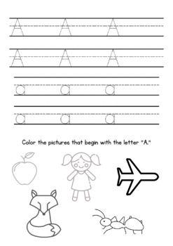 ABC Practice sheets by Schell Academy Homeschool | TPT