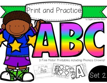 Preview of Print and Practice: ABC Set 2
