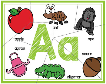 ABC Puzzles by Key to Kinders | Teachers Pay Teachers
