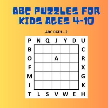 Preview of ABC Puzzles For Kids ages 4-10