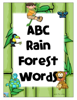 Preview of ABC Rain Forest Words