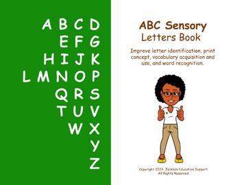 Preview of ABC Sensory Bundle (Letters Book + Flashcards)
