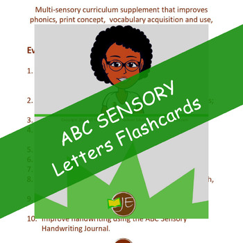 Preview of ABC Sensory Letters Flashcards
