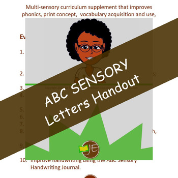 Preview of ABC Sensory Letters (Handout)