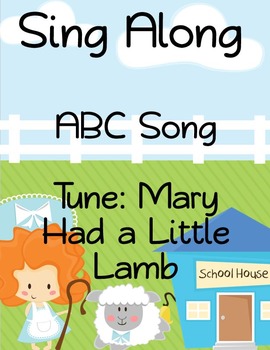 Preview of ABC Sing Along- Mary Had a Little Lamb