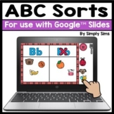 ABC Sorts | Google Slides | Beginning Letter Sounds | Back