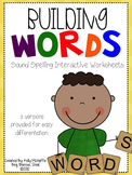 Building Words; Sound Speilling interactive worksheets