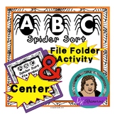 ABC Spider Sort Activity Bundle - Center and File Folder Activity