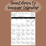 ABC Summer Countdown Calendar (EDITABLE)