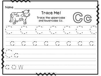 ABC Trace & Write the Alphabet Farm Animals Style by The Teaching Zoo
