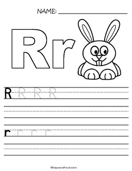 ABC Trace and Write Worksheets by Empowered Preschoolers | TpT