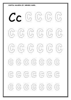ABC Tracing Activity Worksheets For Kids by Digital Galleria | TPT
