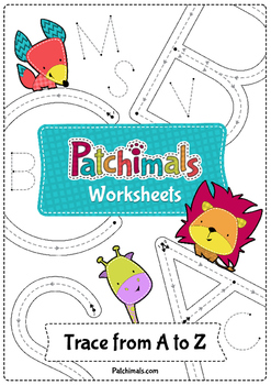 abc tracing worksheets uppercase by patchimals tpt